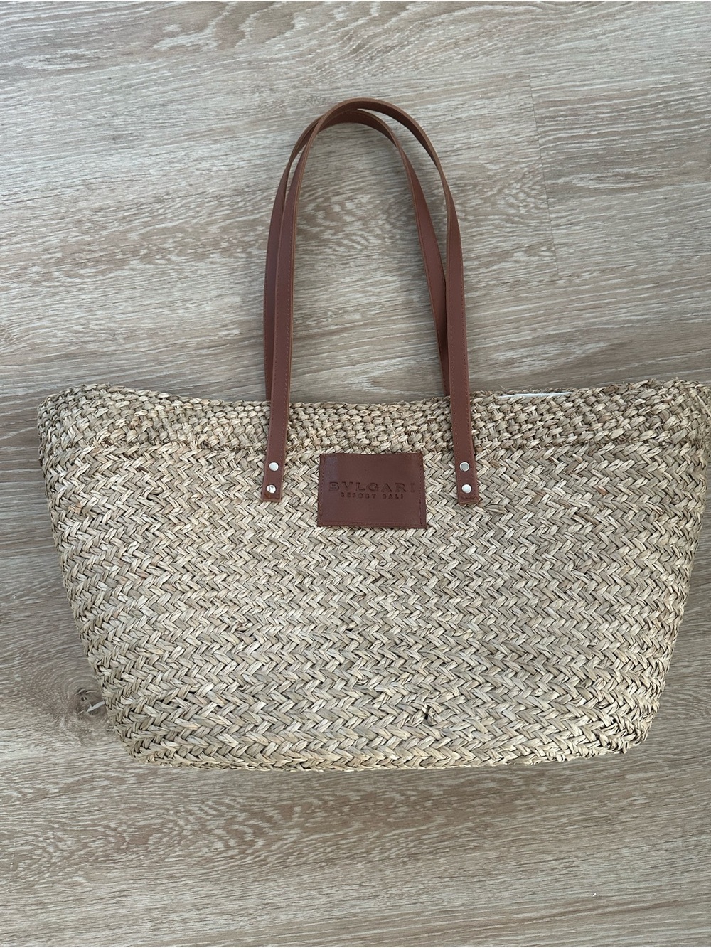 Bvlgari Resort Bali Wicker Straw Bag